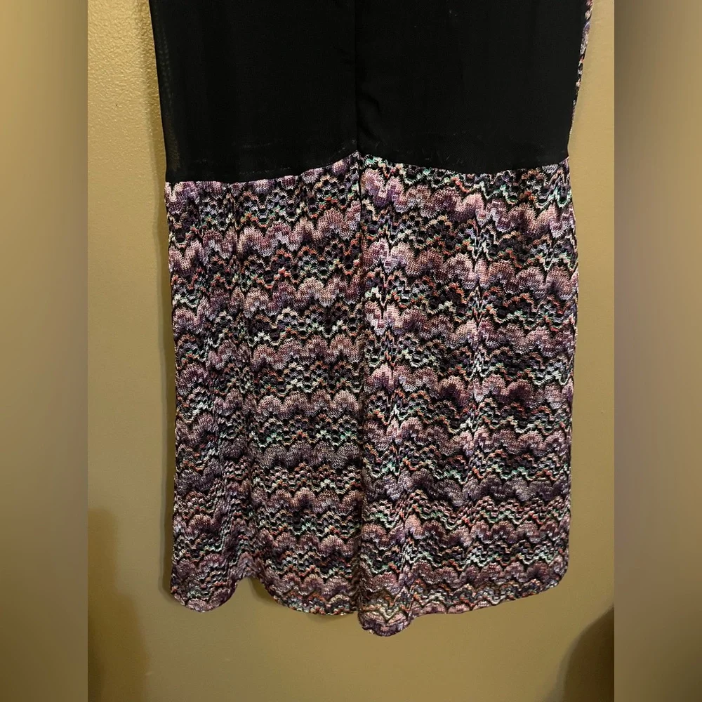 For Love & Lemons Lulu Mesh Zig Zag Mini Dress Size Medium - Picture 7 of 11